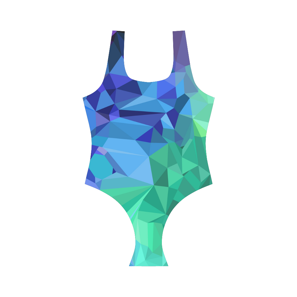 Ocean Crystals Vest One Piece Swimsuit (Model S04)