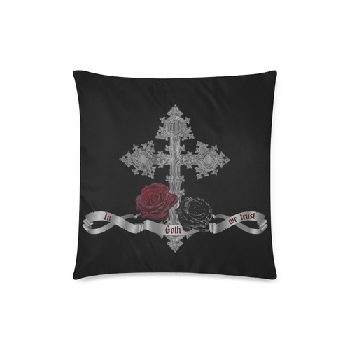 In Goth We Trust Custom Zippered Pillow Case 18"x18"(Twin Sides)