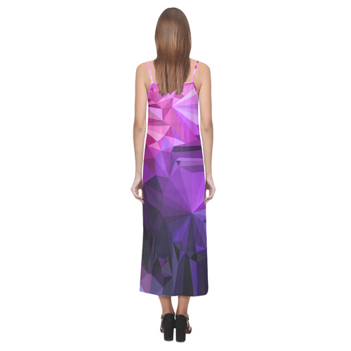 Cindy's Mystic Crystals V-Neck Open Fork Long Dress(Model D18)