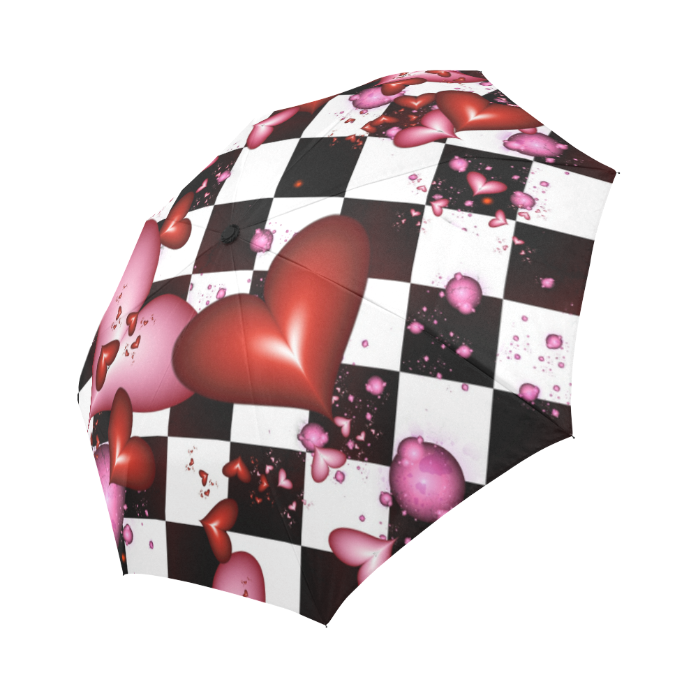 60's Dinner Love Auto-Foldable Umbrella (Model U04)