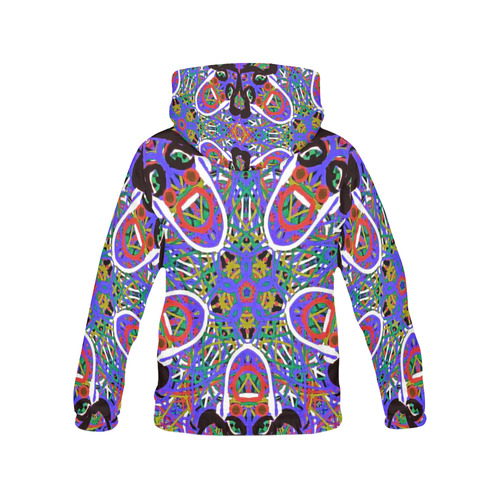 Thleudron Women's Happy All Over Print Hoodie for Women (USA Size) (Model H13)