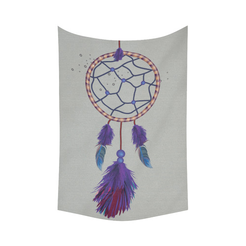 Purple Blue Dreamcatcher Boho Ethnic Cotton Linen Wall Tapestry 60"x 90"