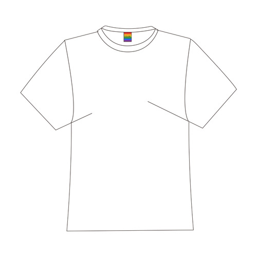 Gay Pride Rainbow Flag Stripes Logo for Men&Kids Clothes (4cm X 5cm)
