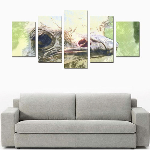 impressive Animal ostrich by JamColors Canvas Print Sets D (No Frame)