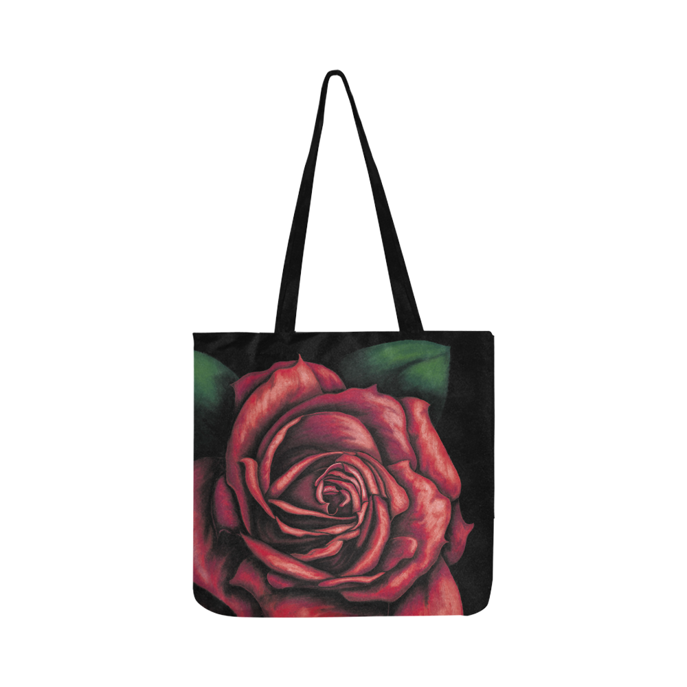 Red Rose Reusable Shopping Bag Model 1660 (Two sides)