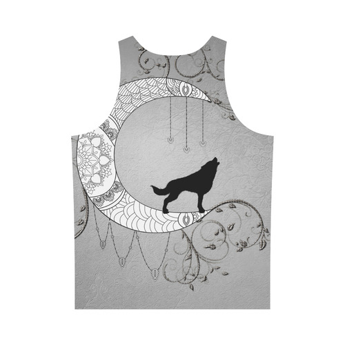 Mandala moon with wolf All Over Print Tank Top for Men (Model T43)