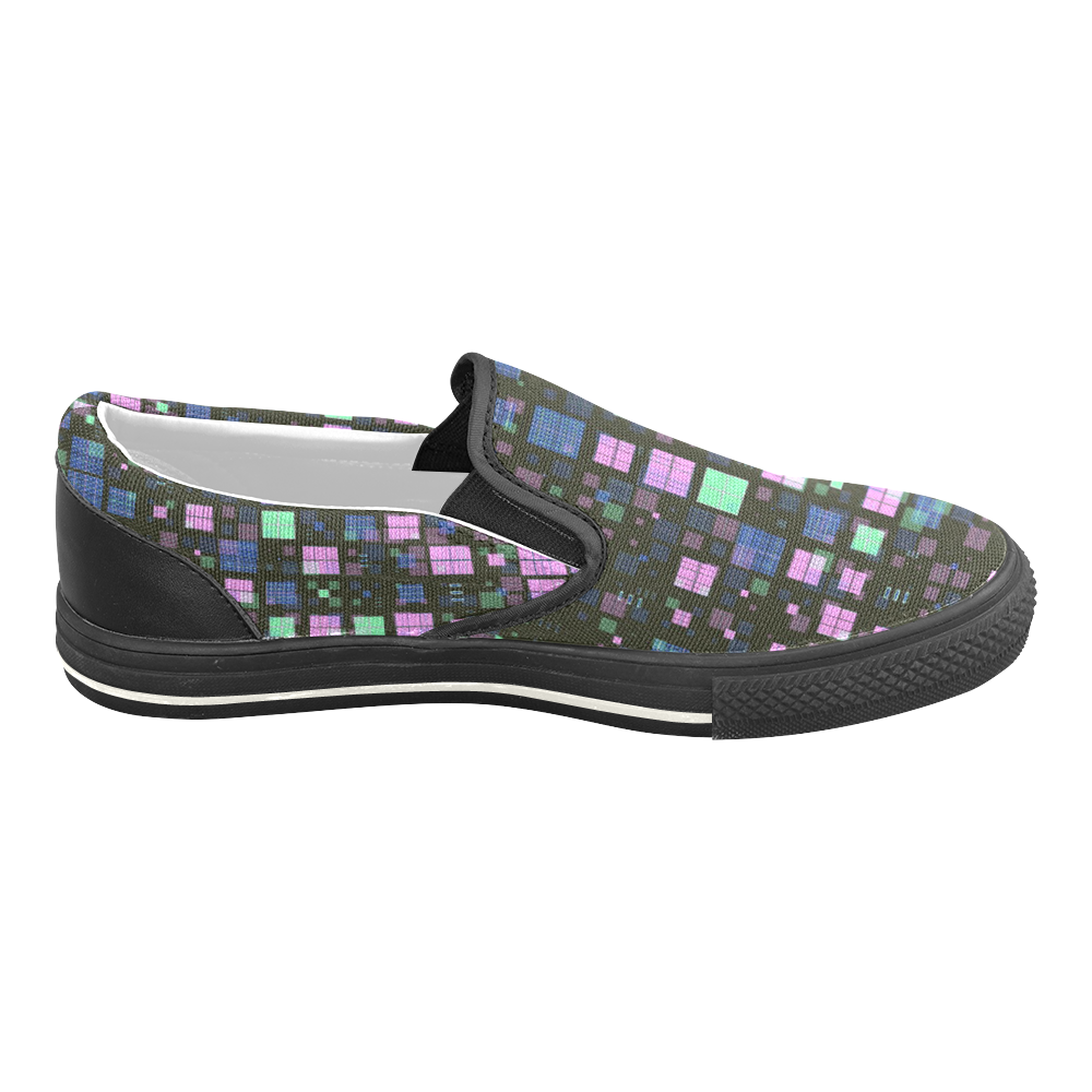 small geo fun B by JamColors Slip-on Canvas Shoes for Kid (Model 019)