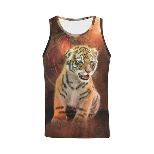 Cute little tiger All Over Print Tank Top for Men (Model T43)