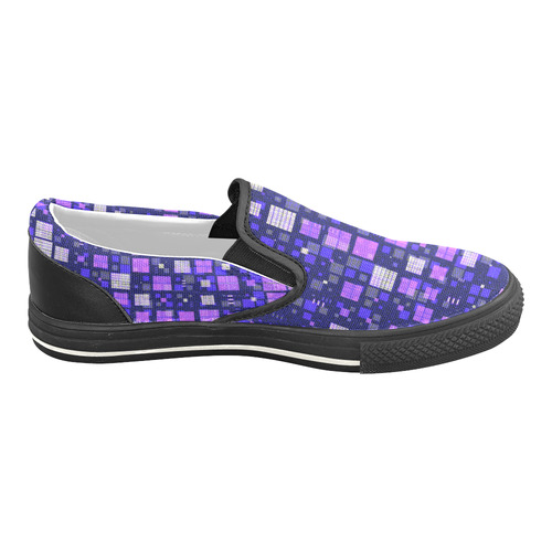 small geo fun E by JamColors Slip-on Canvas Shoes for Kid (Model 019)