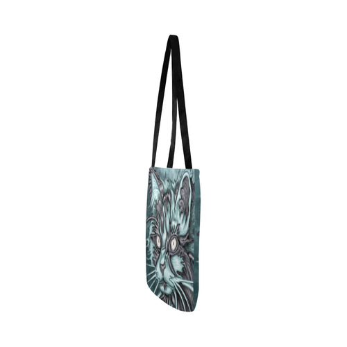 Blue cat Reusable Shopping Bag Model 1660 (Two sides)