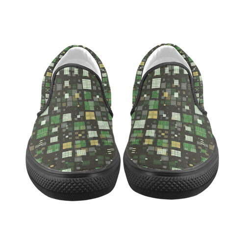 small geo fun C by JamColors Slip-on Canvas Shoes for Kid (Model 019)