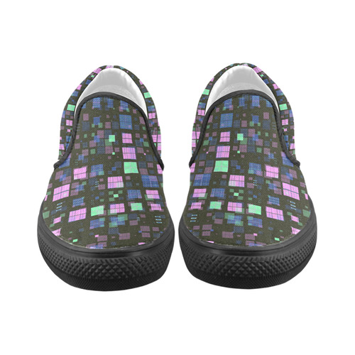 small geo fun B by JamColors Slip-on Canvas Shoes for Kid (Model 019)