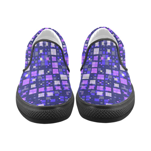 small geo fun E by JamColors Slip-on Canvas Shoes for Kid (Model 019)