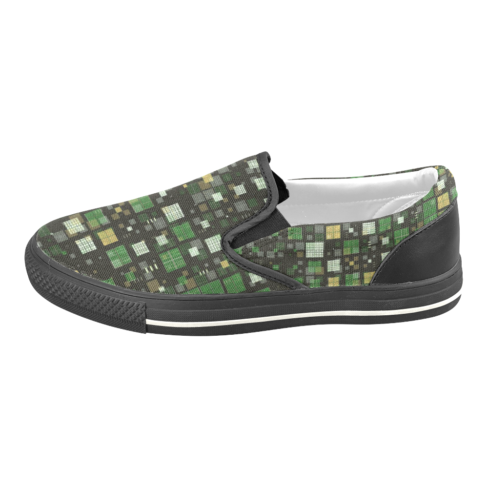 small geo fun C by JamColors Slip-on Canvas Shoes for Kid (Model 019)