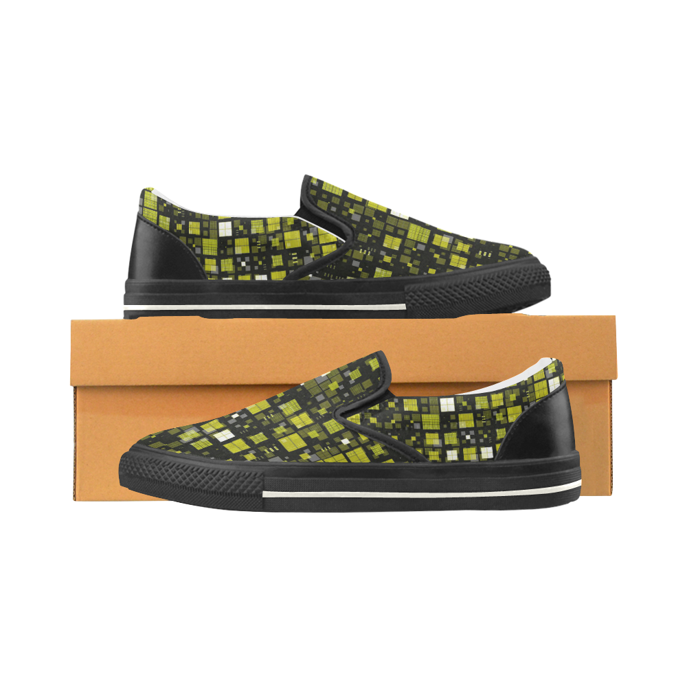 small geo fun F by JamColors Slip-on Canvas Shoes for Kid (Model 019)