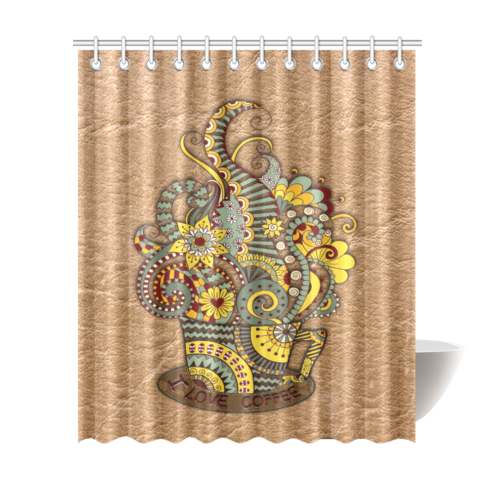 for coffee lovers Shower Curtain 72"x84"