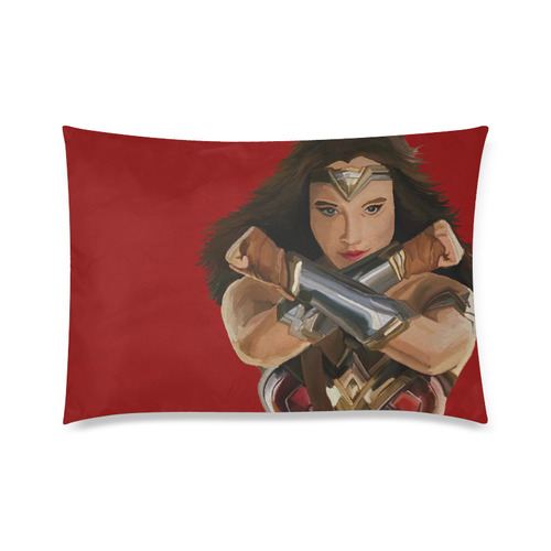 Wonder Woman Custom Zippered Pillow Case 20"x30" (one side)