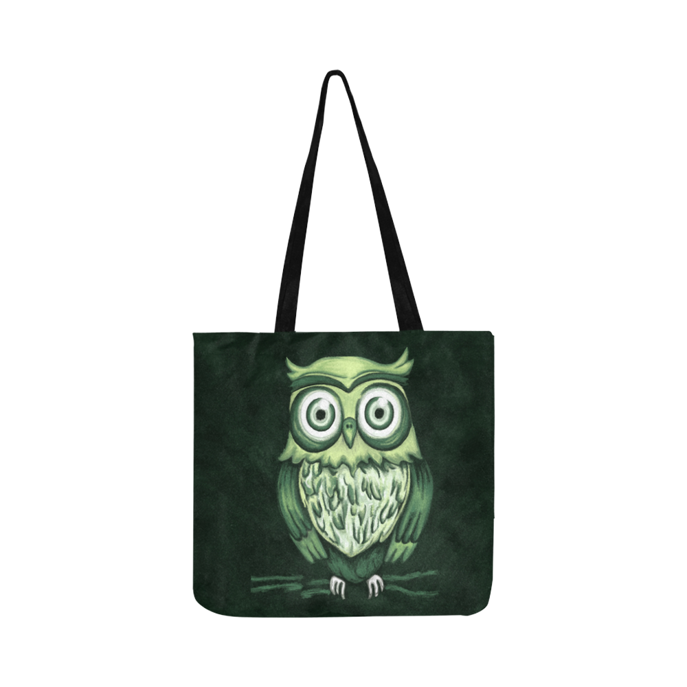 Green owl Reusable Shopping Bag Model 1660 (Two sides)