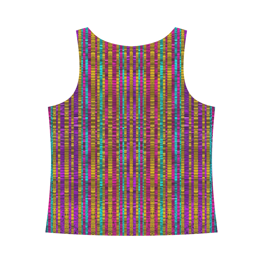 Star fall in  retro peacock colors All Over Print Tank Top for Women (Model T43)