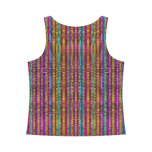 Star fall in  retro peacock colors All Over Print Tank Top for Women (Model T43)