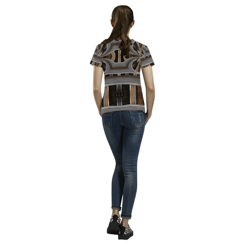 Backyard Lumber All Over Print T-Shirt for Women (USA Size) (Model T40)