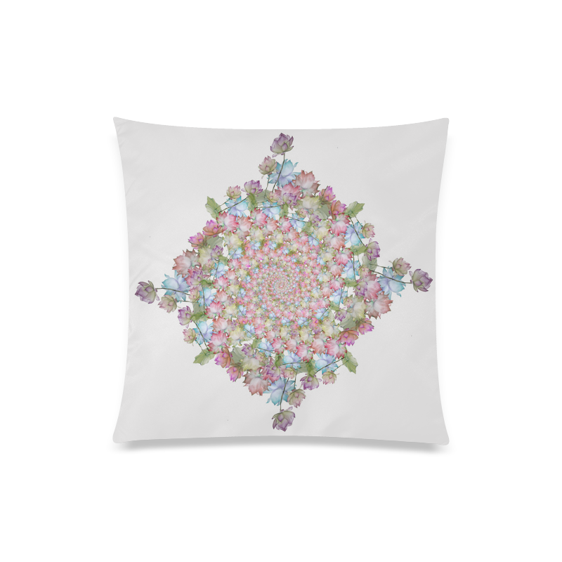 lotusmandala Custom Zippered Pillow Case 20"x20"(Twin Sides)