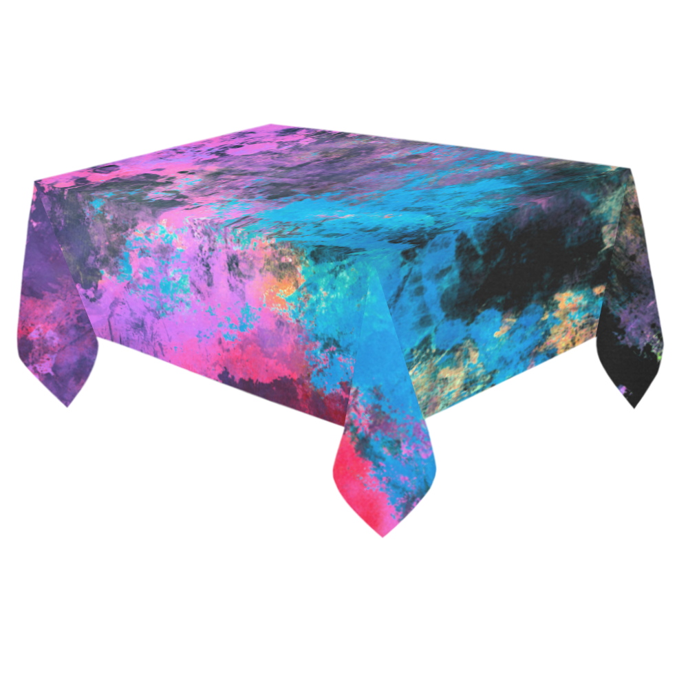abstraction colors Cotton Linen Tablecloth 60"x 84"