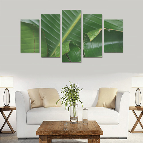 Banana Leaves Canvas Print Sets A (No Frame)