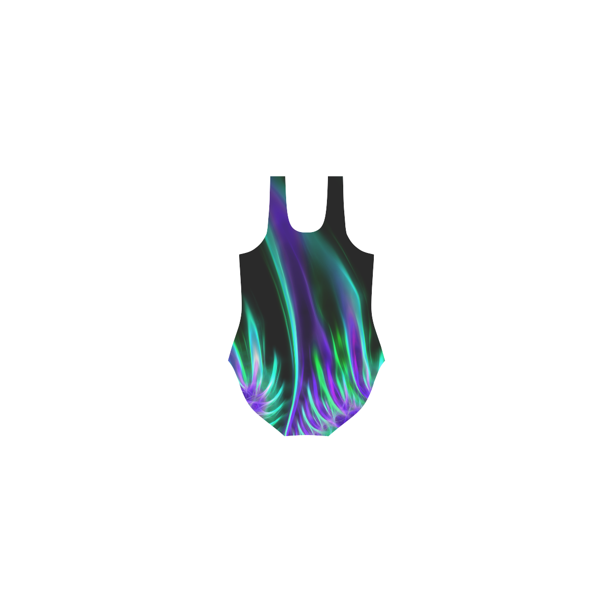 Flames Vest One Piece Swimsuit (Model S04)