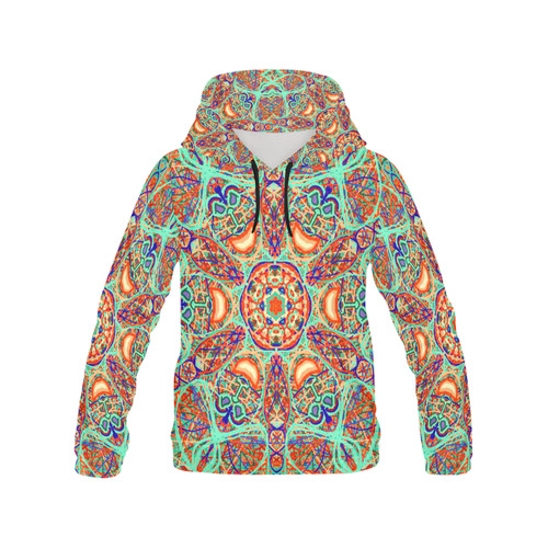 Thleudron Women's Aladin All Over Print Hoodie for Women (USA Size) (Model H13)