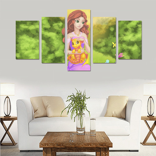 Fairytale Princess Canvas Print Sets C (No Frame)