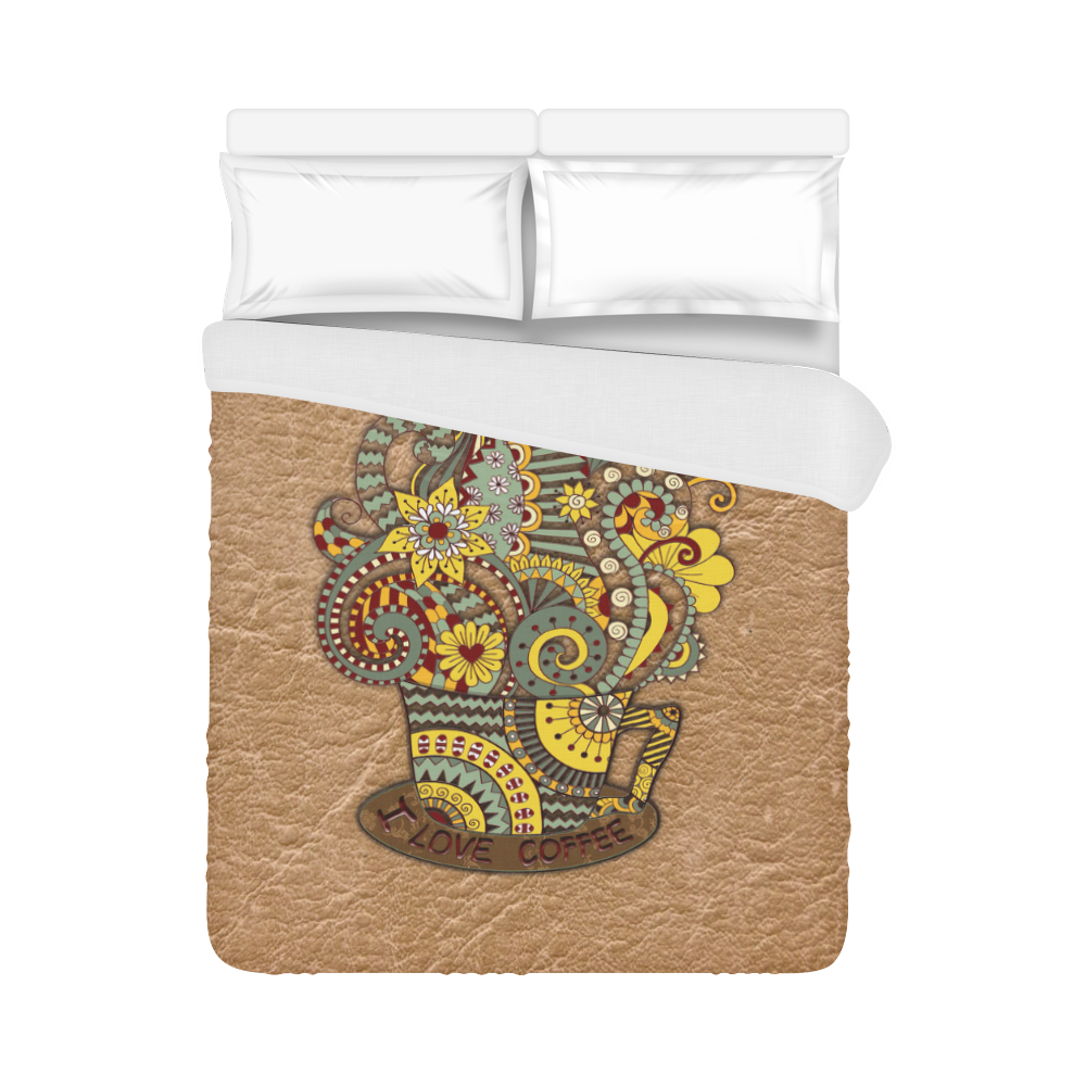 for coffee lovers Duvet Cover 86"x70" ( All-over-print)