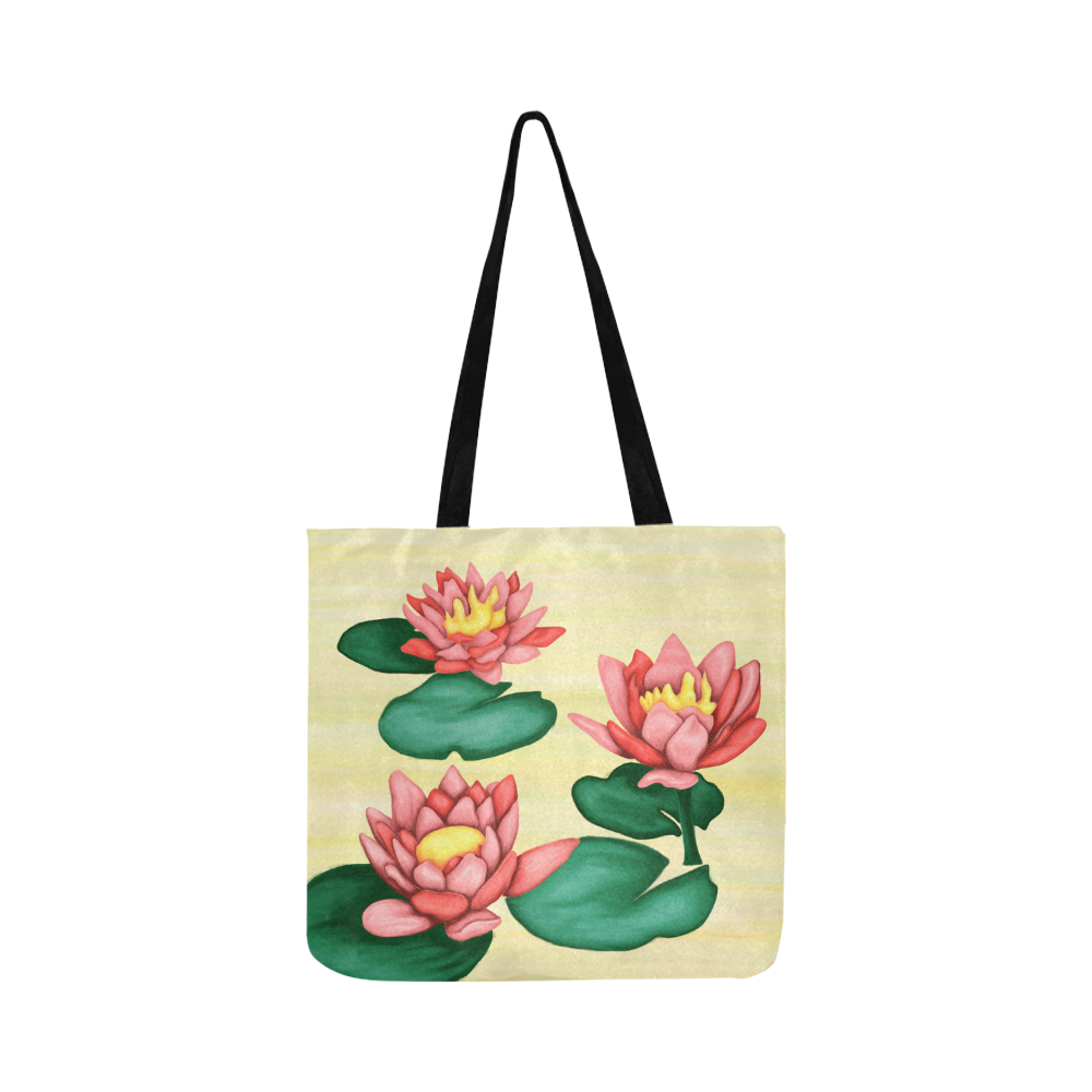 Waterlilies Reusable Shopping Bag Model 1660 (Two sides)