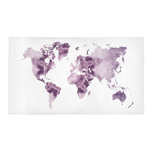 map of the world Bath Rug 16''x 28''