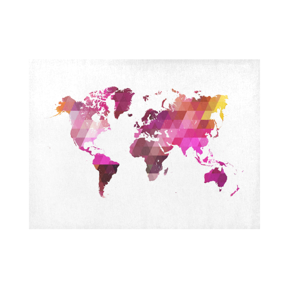 map of the world Placemat 14’’ x 19’’ (Set of 6)