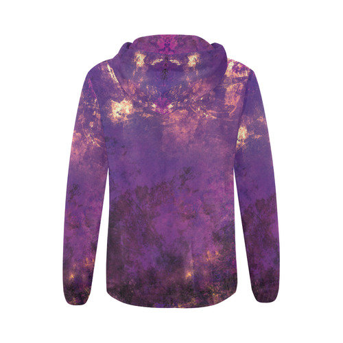 abstraction colors All Over Print Full Zip Hoodie for Women (Model H14)