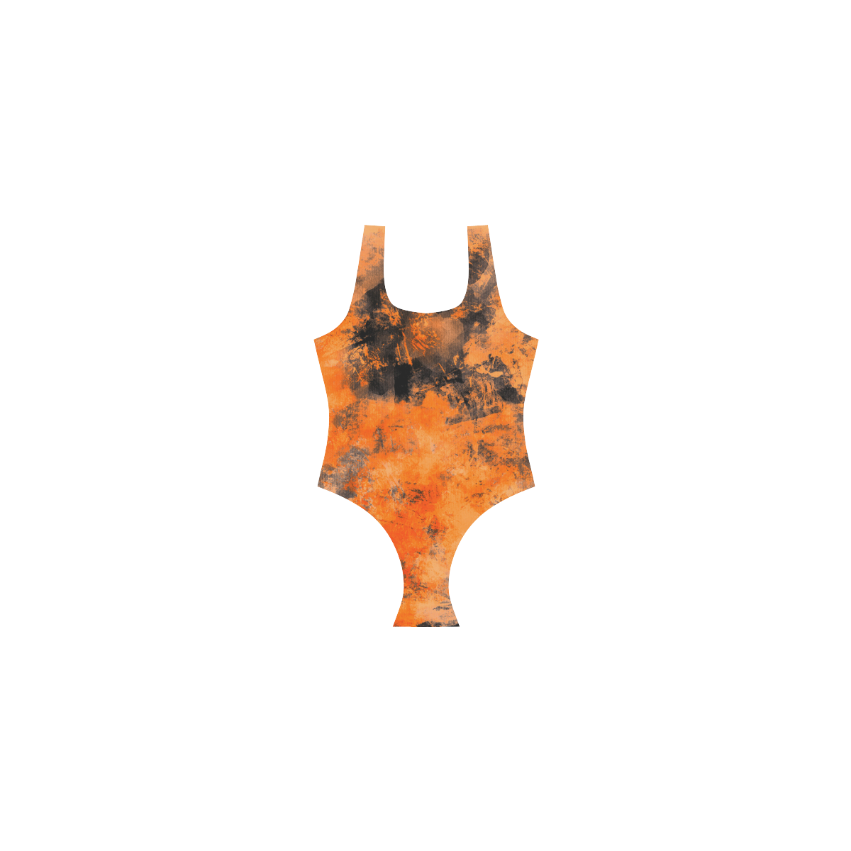 abstraction colors Vest One Piece Swimsuit (Model S04)