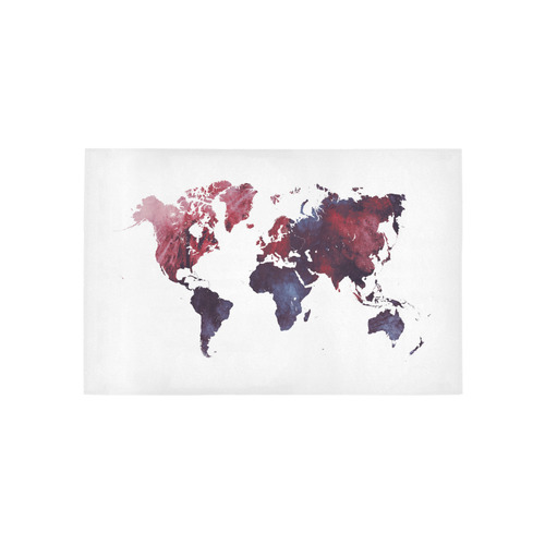 map of the world Area Rug 5'x3'3''