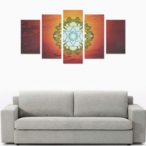 Sun Flower Canvas Print Sets A (No Frame)