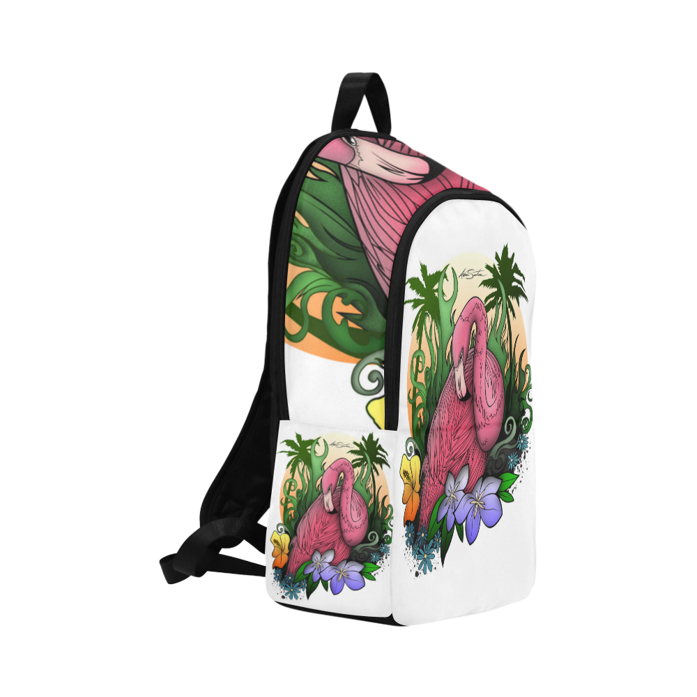 Flamingo Fabric Backpack for Adult (Model 1659)