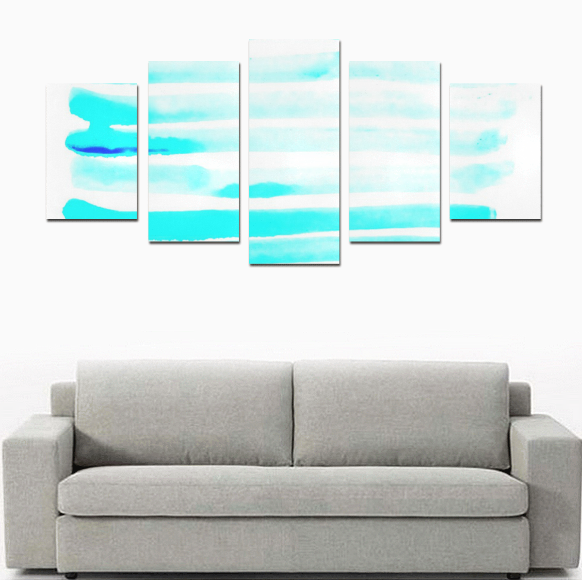 Water Lines Canvas Print Sets D (No Frame)
