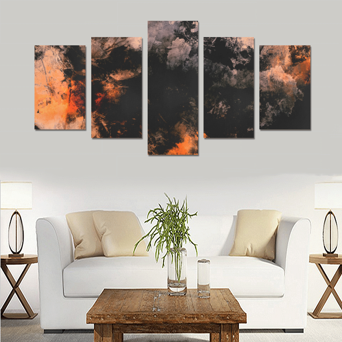 abstraction colors Canvas Print Sets C (No Frame)