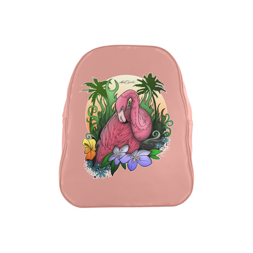 Flamingo School Backpack (Model 1601)(Medium)