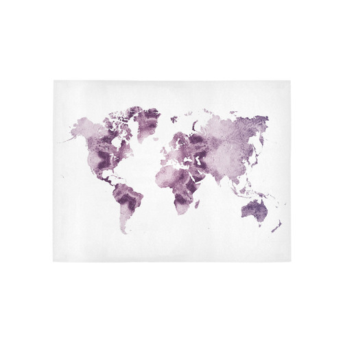 map of the world Area Rug 5'3''x4'