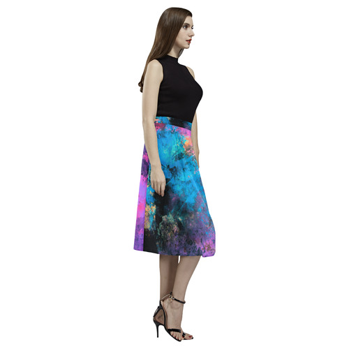 abstraction colors Aoede Crepe Skirt (Model D16)