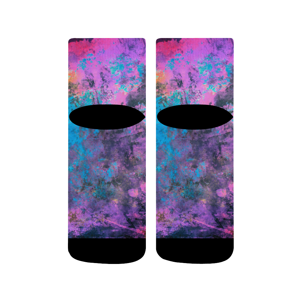 abstraction colors Quarter Socks