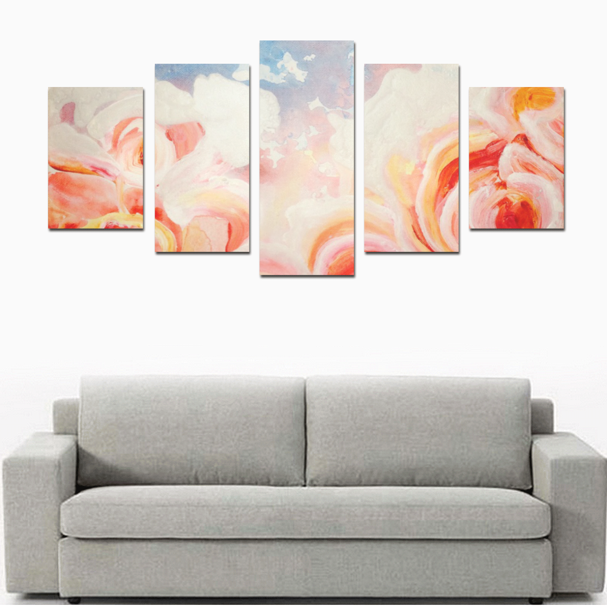 Roses Canvas Print Sets D (No Frame)