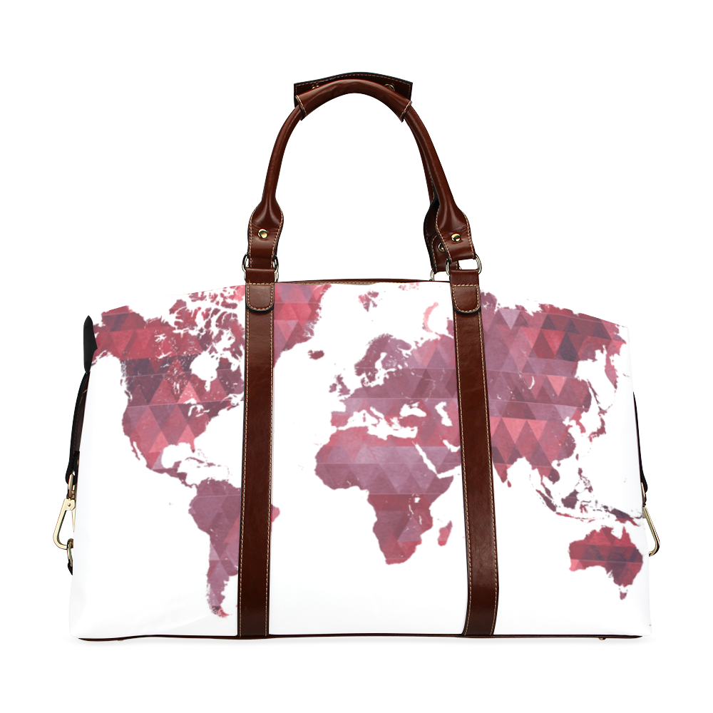 map of the world Classic Travel Bag (Model 1643) Remake