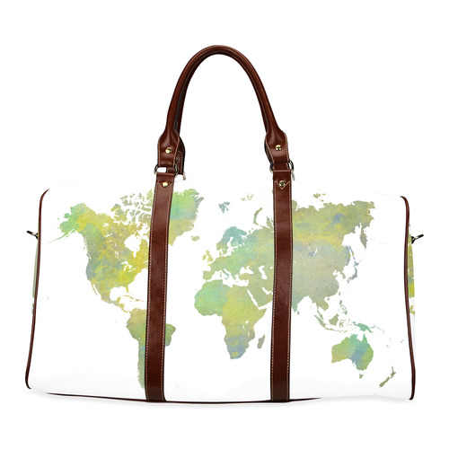 map of the world Waterproof Travel Bag/Large (Model 1639)