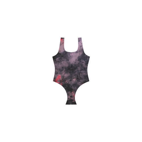abstraction colors Vest One Piece Swimsuit (Model S04)